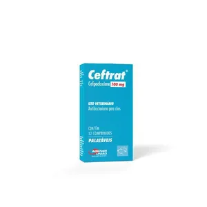Antibiótico Ceftrat 100mg para Cães 12 comprimidos
