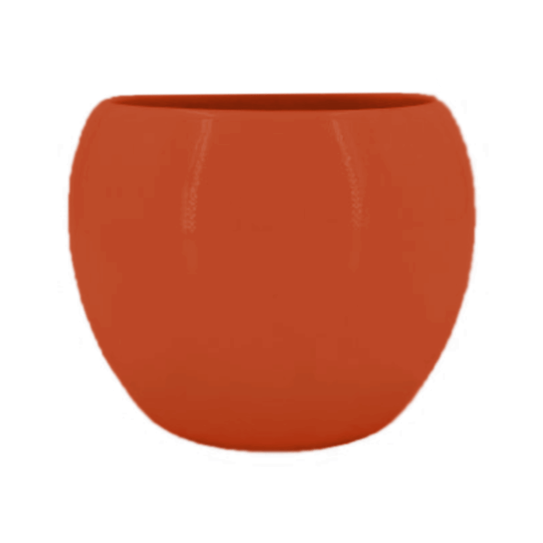 Vaso Lorance Cerâmica Ts Brasil Cognac 21cm