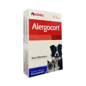Alergocort Coveli Anti-inflamatório para Cães e Gatos 10 comprimidos