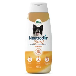 Shampoo e Condicionador 3 em 1 pH Neutro Neutrodor Petmais 700 ml
