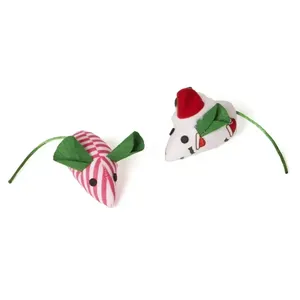 Brinquedo Ratinho de Natal Savana Pet 2 Unidades Único
