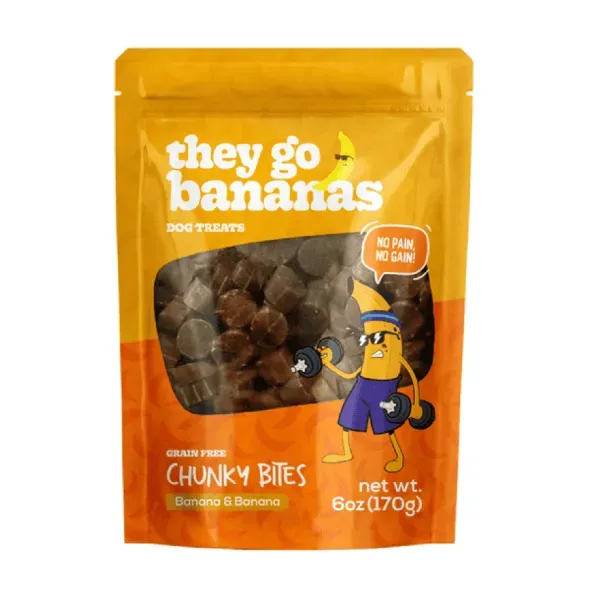 Petisco Chunky Bites Banana Cães Adultos Papaya Pets 170 g