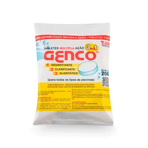 Pastilha Genco Tablete Múltipla Ação 3 em 1 200 g