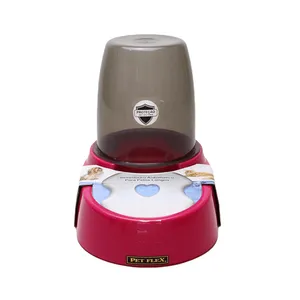Bebedouro Automático Pelo Longo Pet Flex Rosa 1,8 L