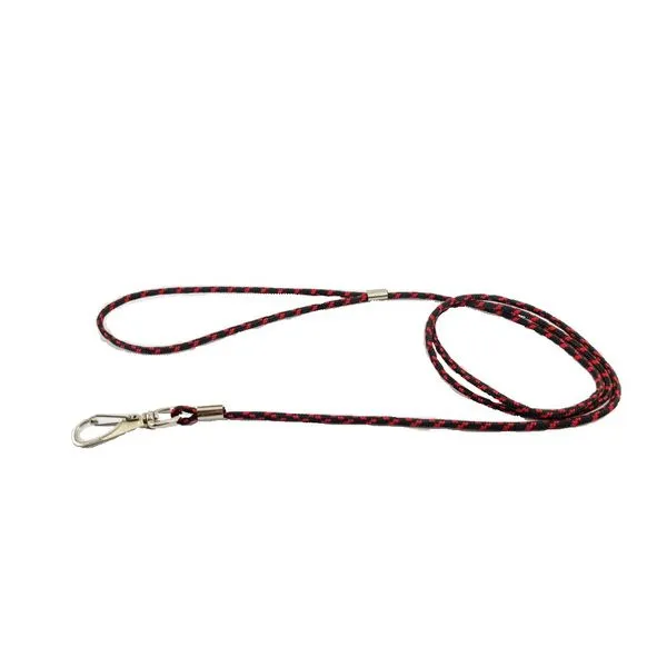 Guia Roliça com Mosquetão Santa Fé Pet Preta 130 cm