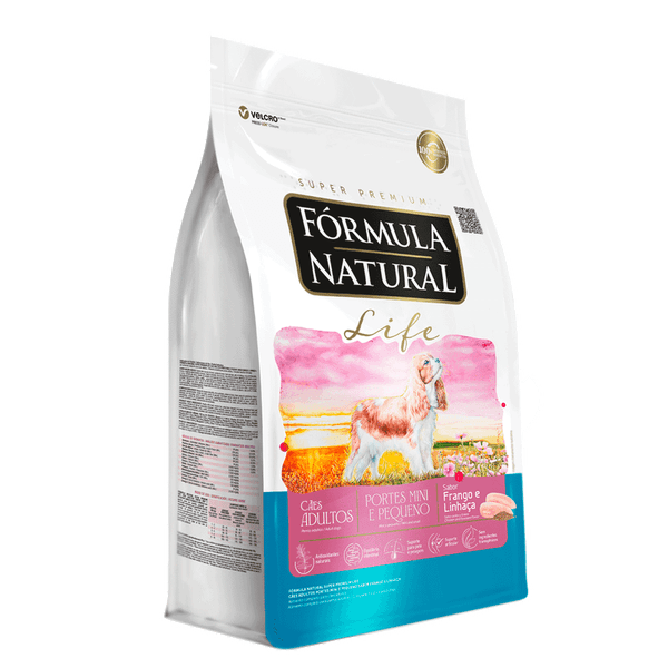 Ração Fórmula Natural Life Super Premium Cães Adultos Mini e Pequeno 2,5 kg