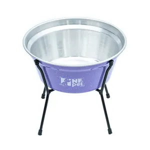 Comedouro Aramado Simples NF Pet Lilás 1,5 L