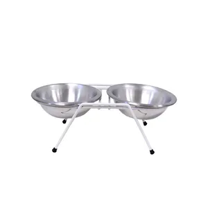 Comedouro Duplo com Suporte Royale P