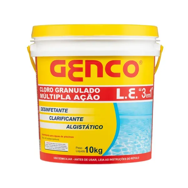 Cloro Genco Multi Ação - 3 em 1 10 kg