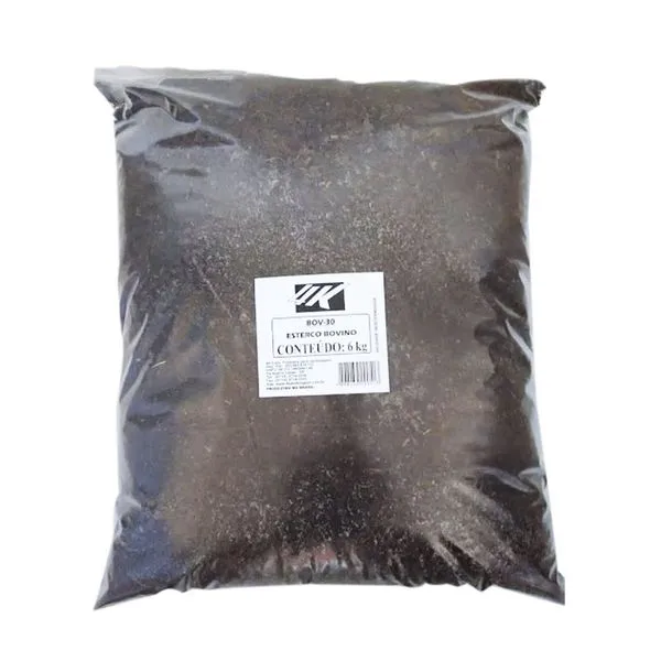 Adubo Esterco Bovino Quatro K 6 kg