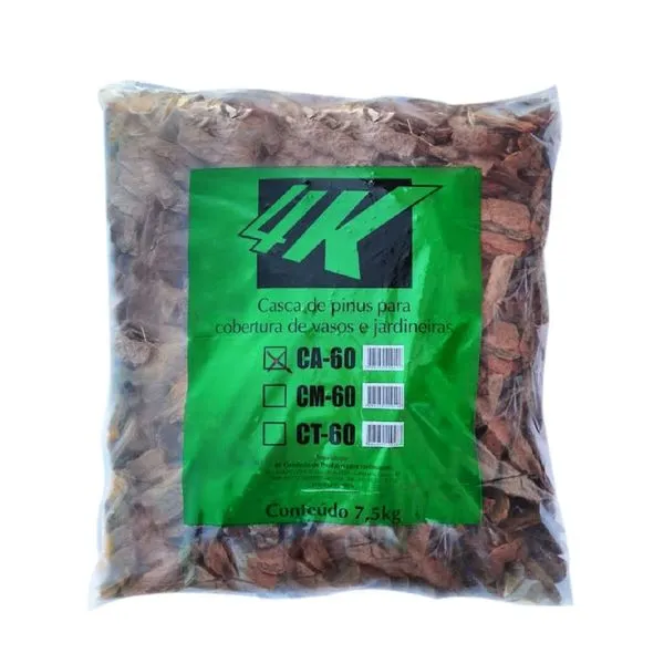 Casca de Pinus Picadas Quatro k 7,5 kg