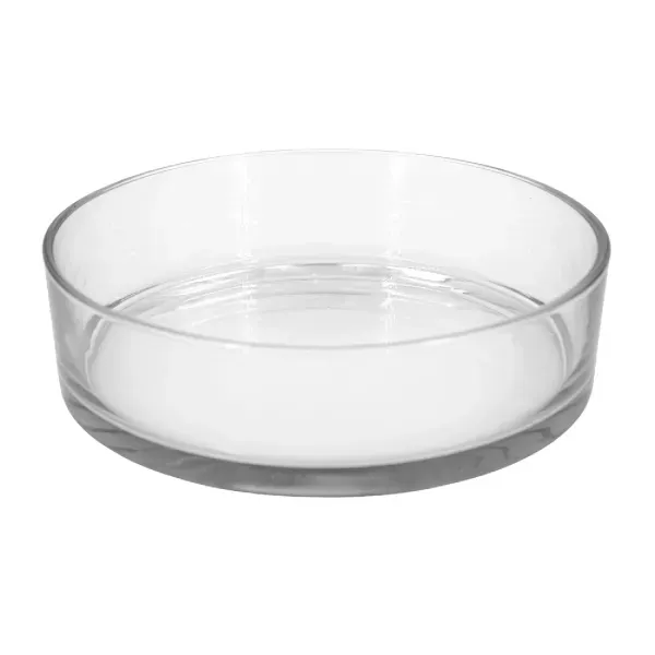 Bacia Cilindro Vidro Claro Ts Brasil 29 cm