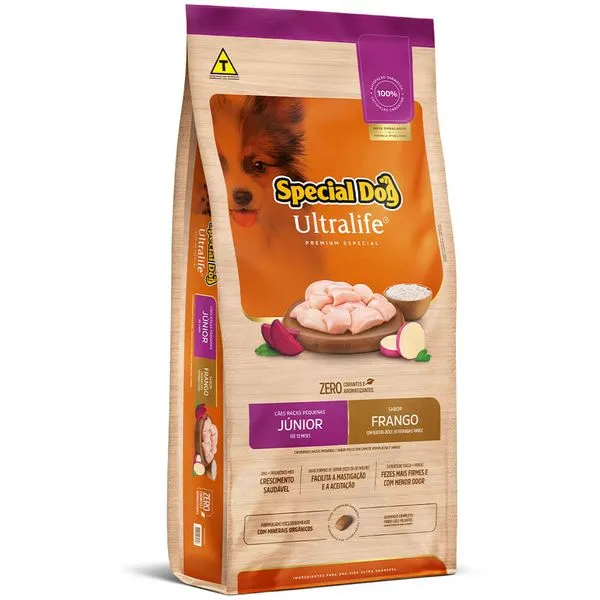 Ração Special Dog Ultralife Cães Júnior Raças Pequenas Frango 3 kg
