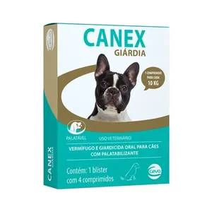 Vermífugo Canex Giárdia para Cães 4 comprimidos