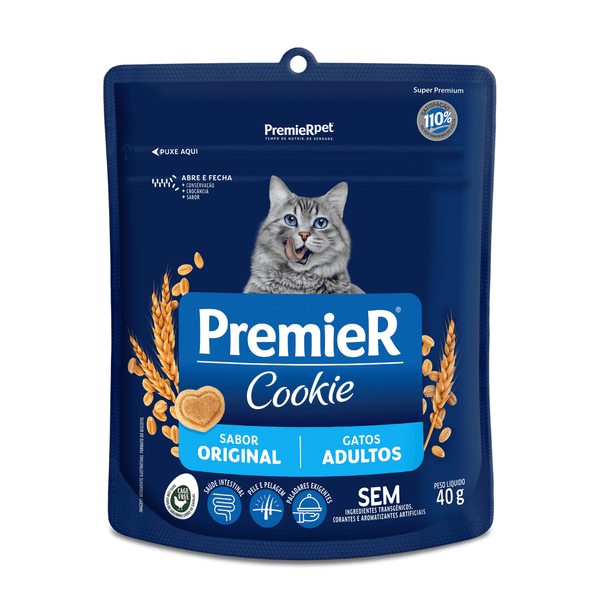 Cookie Premier Gatos Adultos Original 40 g