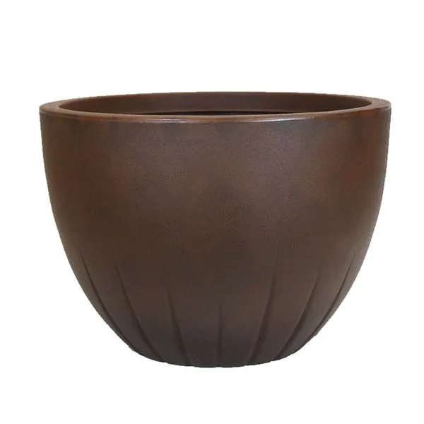 Vaso Bojudo Frisado Ferrugem Vasos Vogue 40 cm