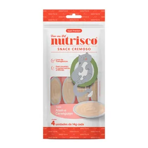 Petisco Cremoso Nutrisco para Gatos Atum e Caranguejo 56 g