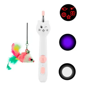 Varinha para Gatos com Luz e Laser Rosa Savana Pet Único