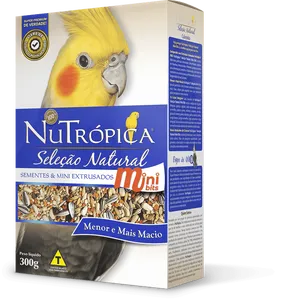 Ração Nutrópica para Calopsita Seleção Natural Sementes e Extrusado Mini Bits 300 g