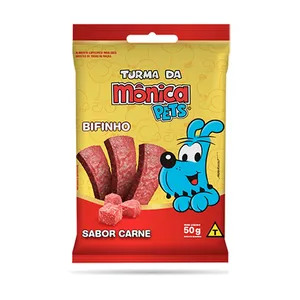 Bifinho Turma da Mônica Cães Adultos Carne 50g