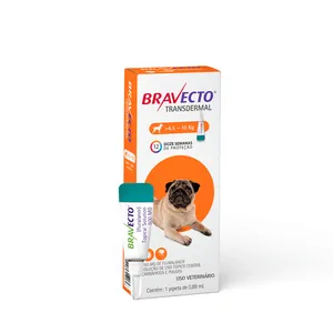 Antipulgas Bravecto Transdermal Cães 4,5 a 10kg 250 mg