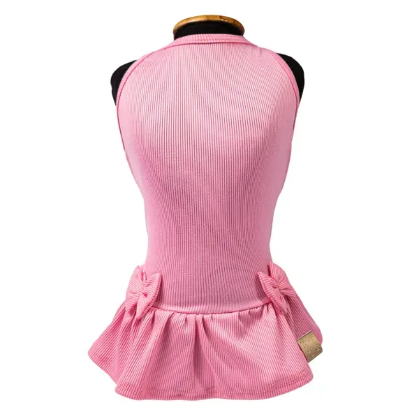 Vestido Canelado Rosa Fábrica Pet PP