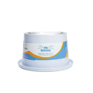 Comedouro Antiformiga para Gatos Mr. Bigode NF Pet Branco 140ml