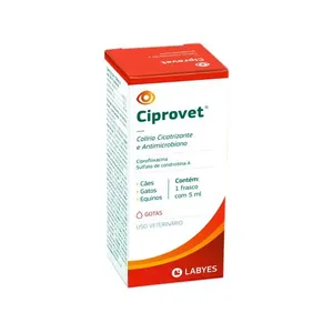 Ciprovet Colírio para Cães e Gatos 5 ml