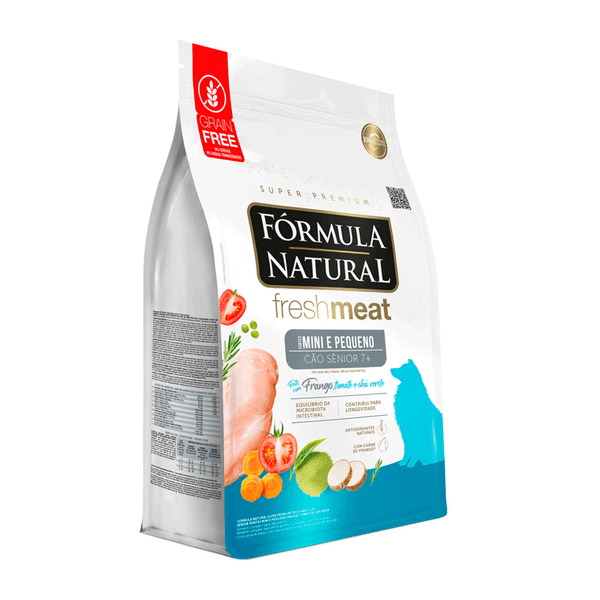 Ração Fórmula Natural Fresh Meat Cães Sênior Mini e Pequeno Frango 2,5 kg