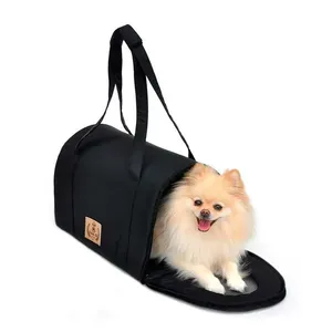 Bolsa de Transporte Luxo Bichinho Chic Preta P