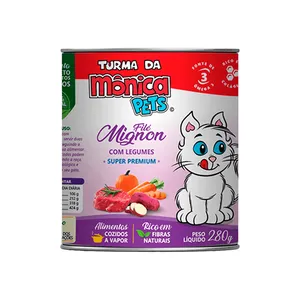 Ração Úmida Turma da Mônica Gatos Filé Mignon com Legumes 280 g