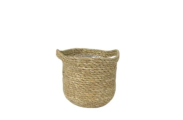 Vaso Nelis Palha Ts Brasil Natural 16 x 16 cm