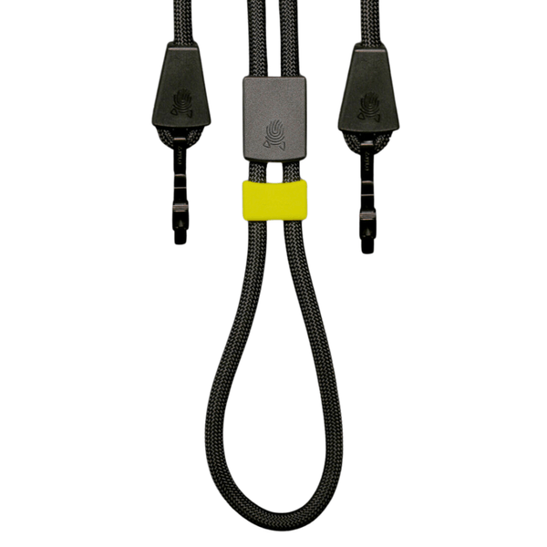 Guia Dupla de Corda com Ajuste de Punho 120cm Zaylo Preto Único