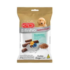 Bifinho Cães Filhotes Soro de Leite e Linhaça Kadi 55 g