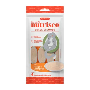 Petisco Cremoso Nutrisco para Gatos Frango e Caranguejo 56 g
