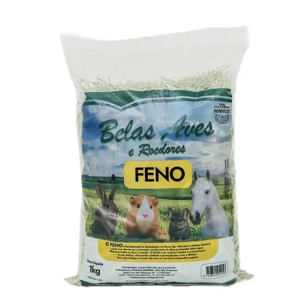 Feno Premium Belas Aves e Roedores 1 kg