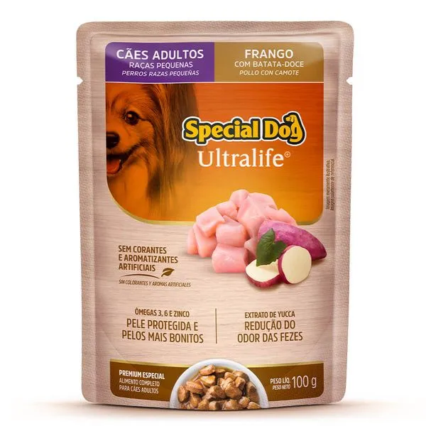 Ração Úmida Special Dog Ultralife Cães Adultos Raças Pequenas Frango 100 g