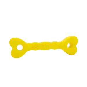 Brinquedo Halteres Coração LCM Amarelo P