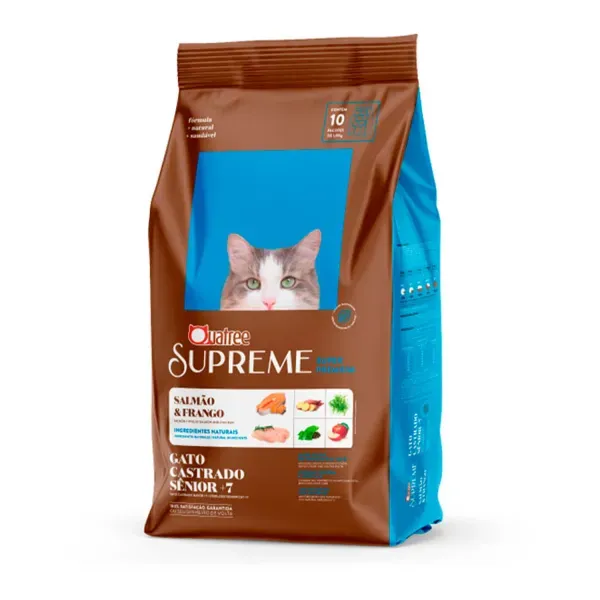 Ração Quatree Supreme Gatos Castrados Sênior 10,1 kg