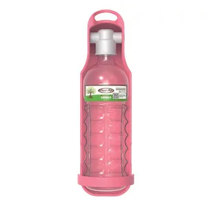 Bebedouro Portátil Drinks Plast Pet Rosa 500 ml