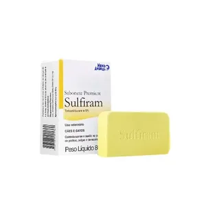 Sabonete Premium Sulfiram para Cães e Gatos 80 g
