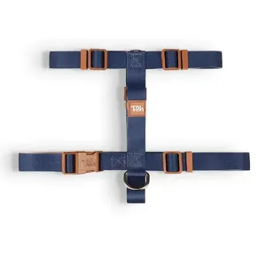 Peitoral H para Cães Basic Toh Azul M