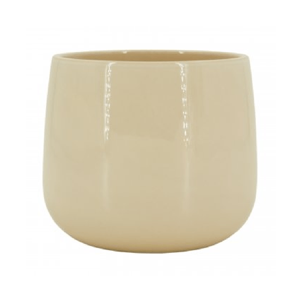 Vaso Bretagne Cerâmica Ts Brasil Marfim 15cm