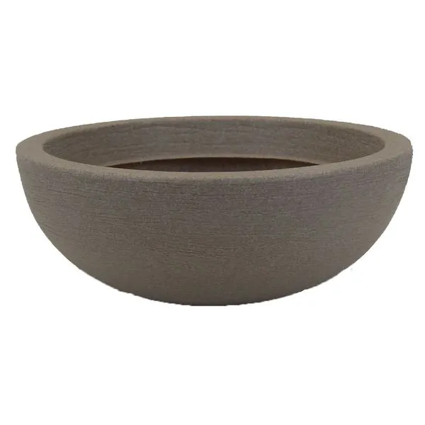 Bacia Riscatto Calcário para Plantas Cinza 35 cm