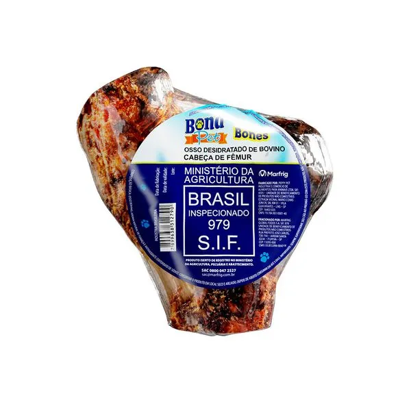 Osso Natural Cabeça Fêmur Bona Pet Único