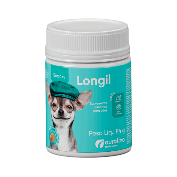 Suplemento Alimentar Cães Idosos Longil Snacks Ourofino 30 tabletes