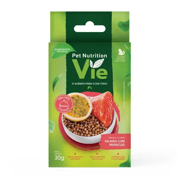 Petisco Pet Nutrition Vie para Gatos Salmão com Maracujá 30 g