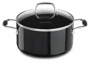 Caçarola baixa em alumínio esmaltado com tampa - 5,7L KitchenAid KitchenAid