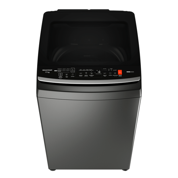 Lavadora de Roupas Brastemp 17kg Soft Close 12 Ciclos Smart Sensor Cinza BW17LTABBR 220V