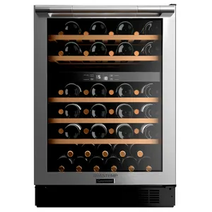 Adega Climatizada Brastemp, 51 Garrafas, Dual Zone, Cinza - BZB51AE 110V